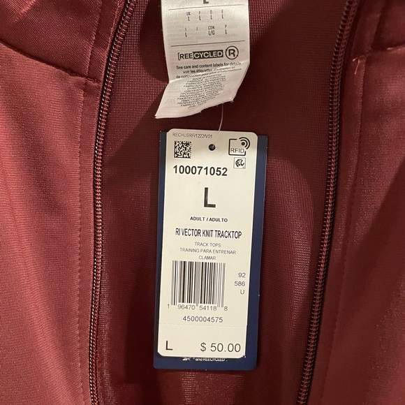 Reebok Men's Burgundy Windbreaker - Picture 2 of 4